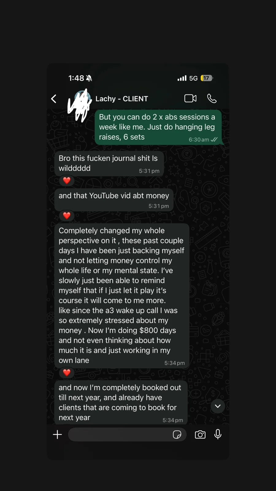 Client results: original Instagram video preview