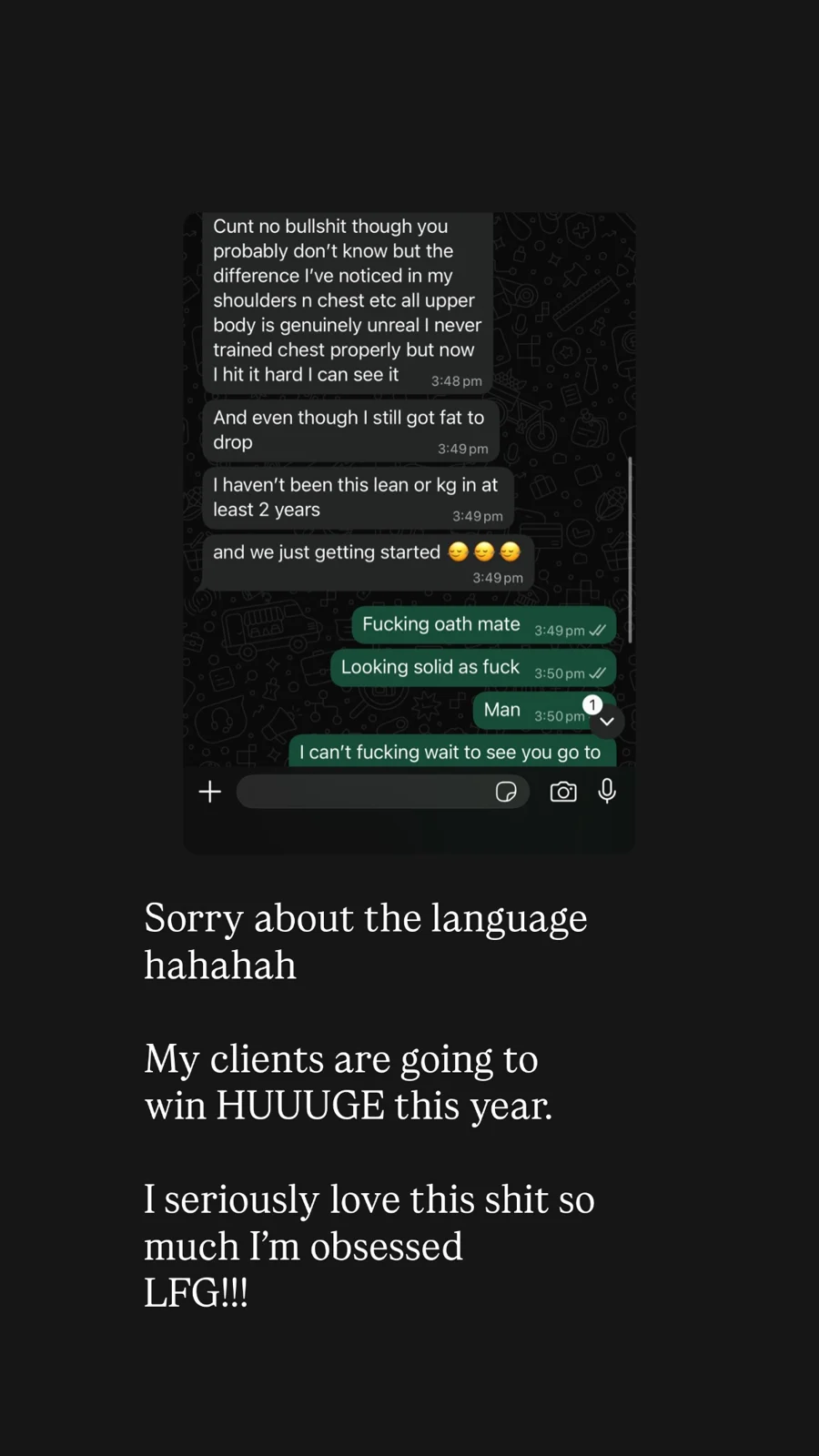 Client results: original Instagram video preview