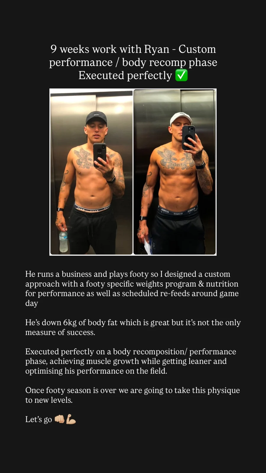 Client results: original Instagram video preview