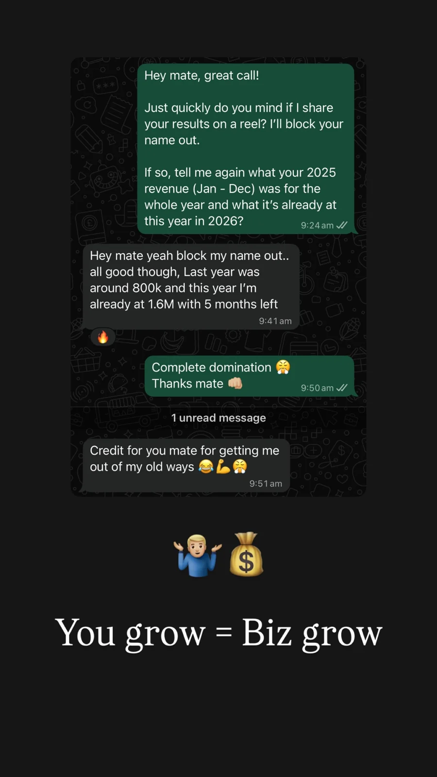 Client results: original Instagram video preview