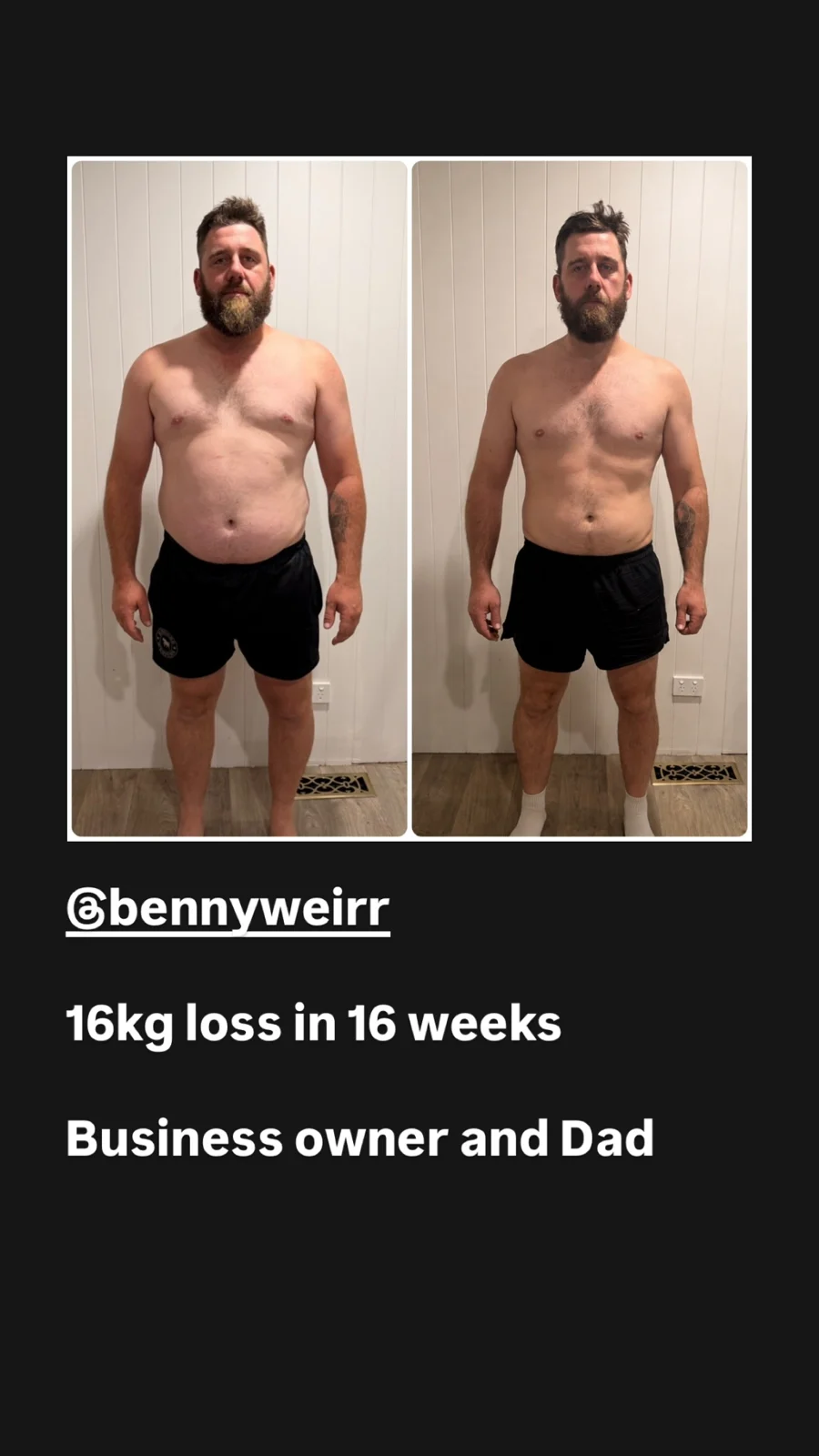 Client results: original Instagram video preview