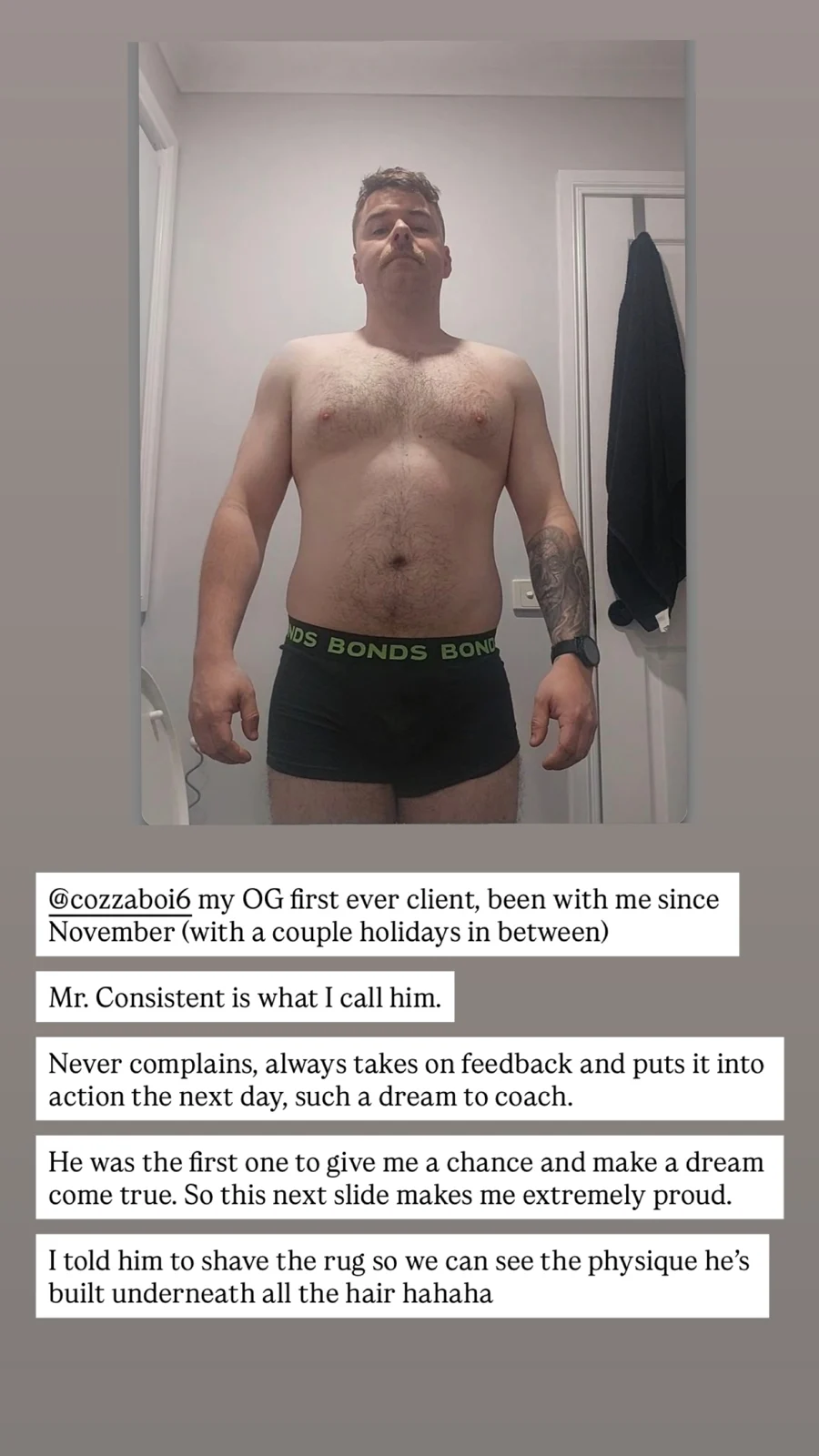 Client results: original Instagram video preview
