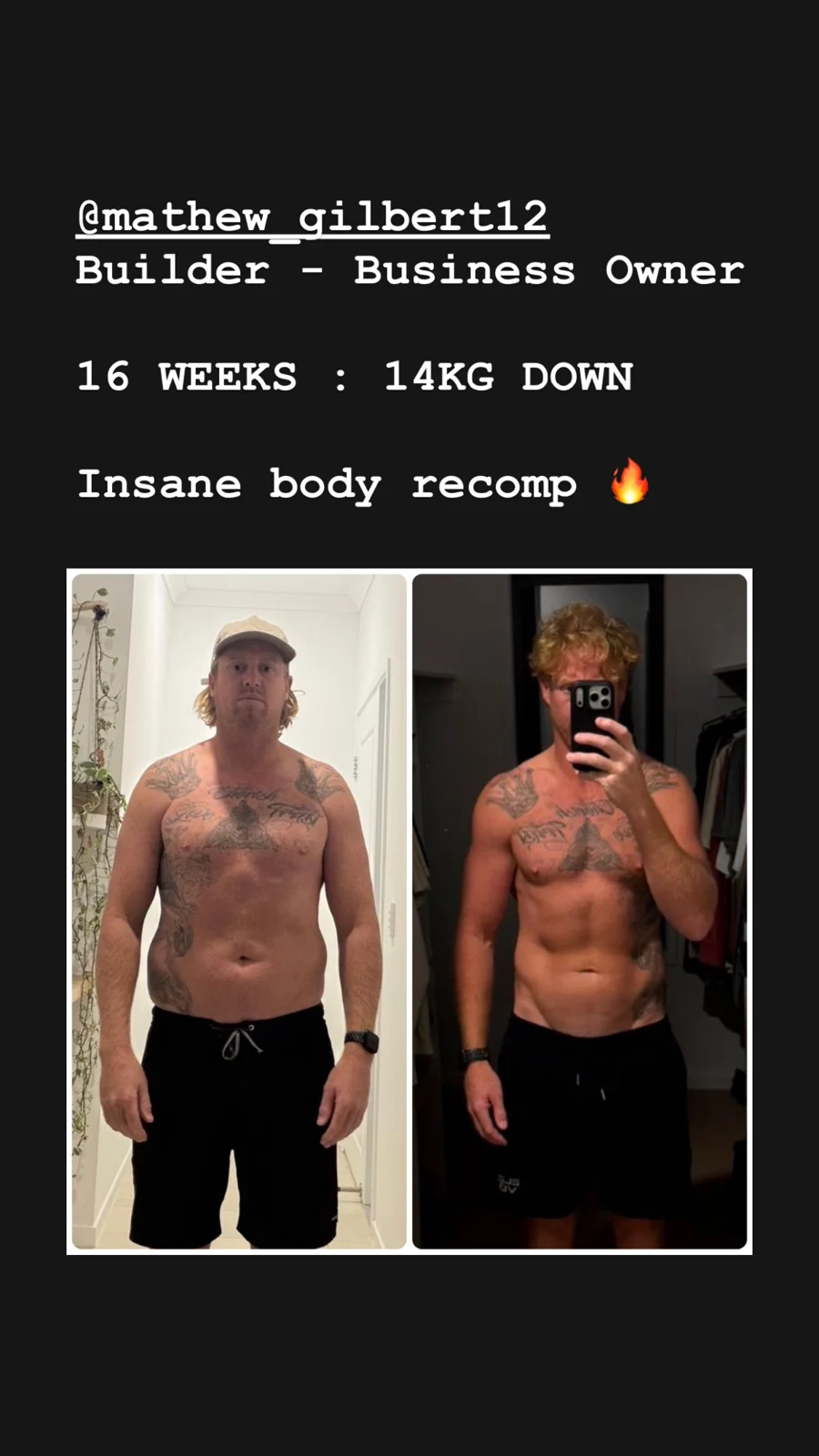 Client results: original Instagram video preview